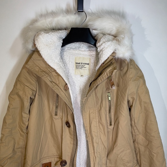 tout à coup Hooded Cotton Winter Jacket with Removable Liner - Picture 3 of 5